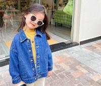 New Boys and Girls Long Sleeve Casual Jeans Coat Toddler Fashion Cowboy Classic Cotton Denim Jacket Top Kids Clothing