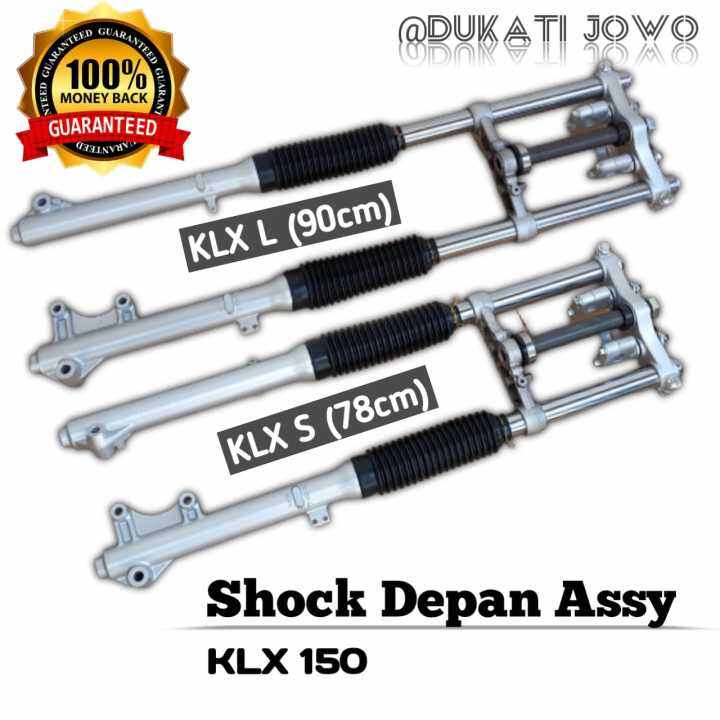 SHOCKBREAKER SHOCK DEPAN KLX TELE LONG SHORT ASSY SKOK KAWASAKI KLX 150 ...