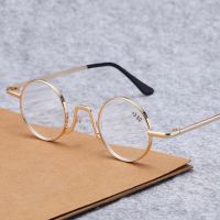 Japanese Classic Anti blue Alloy Reading Glasses Women Round Anti fatigue Presbyopic Glasses Blue Light Computer Grade Glasses