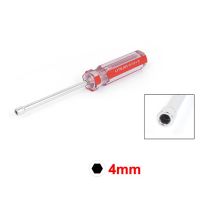 【CW】 UXCELL 1Pcs 4mm Socket Screwdriver CR-V Hexagonal Wrench Driver Hand 180mm Length