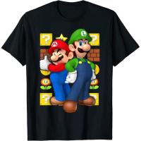 เสื้อยืด พิมพ์ลายกราฟิก Nintendo Super Mario Luigi Thumbs Up