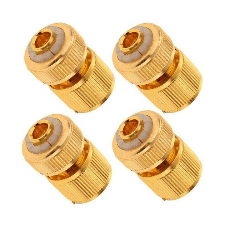 1/4Pcs Brass 1/2" Hose Connector Garden Watering Water Tap Pipe Adaptor