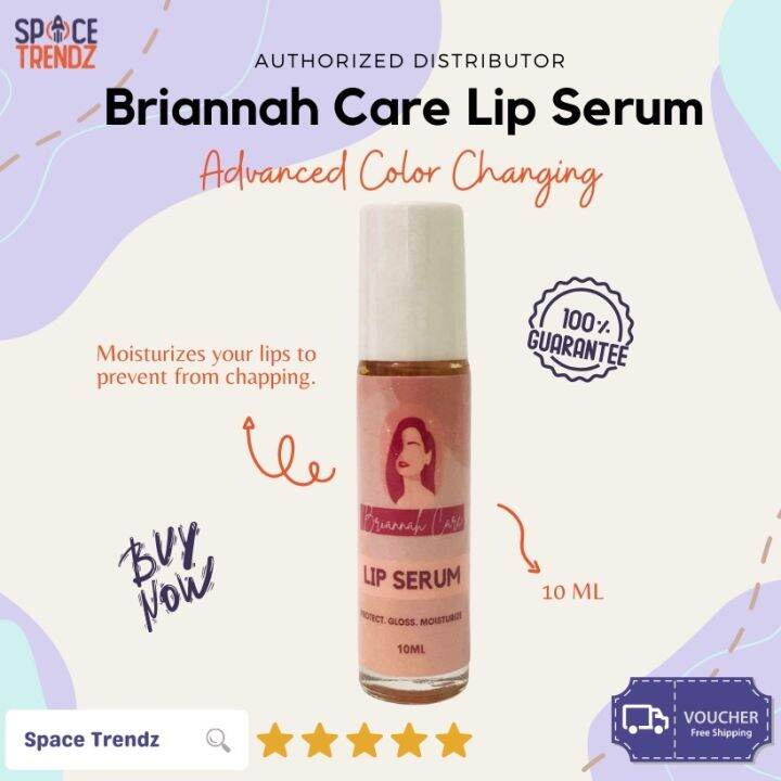 Briannah Care Lip Serum 10mL Best on Dry Lips Hydration with