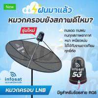 Infosat หมวกครอบ LNB สำหรับจาน C-BAND (ขนาดมาตรฐาน)