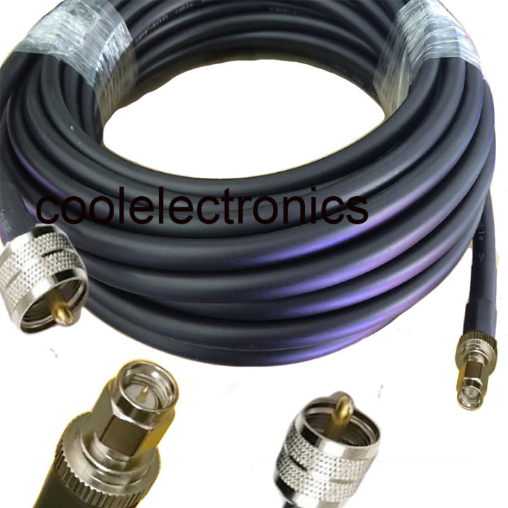 lmr400-uhf-pl259-plug-male-to-sma-male-connector-rf-coax-pigtail-antenna-cable-ham-radio-50ohm-50cm-1-2-3-5-10-15-20-30m