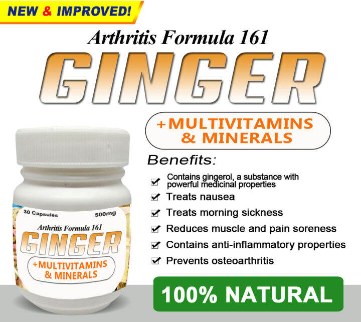 ARTHRITIS FORMULA 161 GINGER CAPSULES (MAIN) Lazada PH