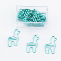TUTU Creative cute alpaca metal office school paper clips set stationery fine bookmark clips set 20 pcslot H0236
