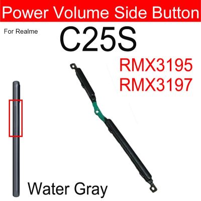 ปุ่มปรับสายเพิ่มระดับเสียงสำหรับ OPPO Realme C20 C20A C21 C21Y C25 C25Y C25S ด้านข้างตอนเปิดปิดกุญแจอะไหล่ LPX3762ชิ้นส่วนทดแทน