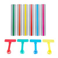 14Pcs Guided Reading Strips Tools Set Finger Trackers Highlight Reading Strips Rulers for Dyslexic Students to Help Read