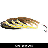 Bicolor CCT COB Strip LED Light Bar with Dimmer 24V 12V FOB Soft Flexible COB Tape Yellow Cool White 2700-6500K Dimmable