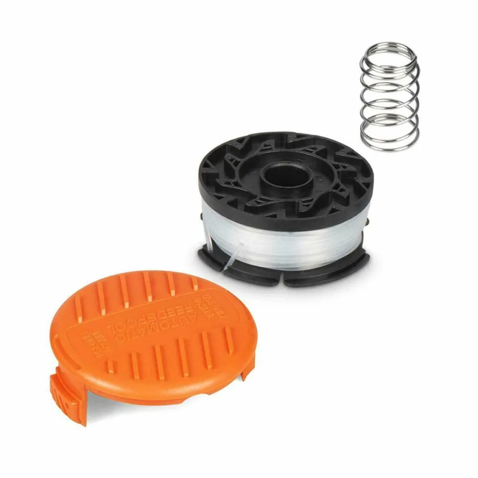 Trimmer Spool 3 Pack Cap Spring Replacement For Black Decker AF