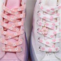 【hot sale】۞❡♂ D18 1Pair Cherry Blossom Colorful Shoelaces High-Cut Low-Cut Original Female Shoelace