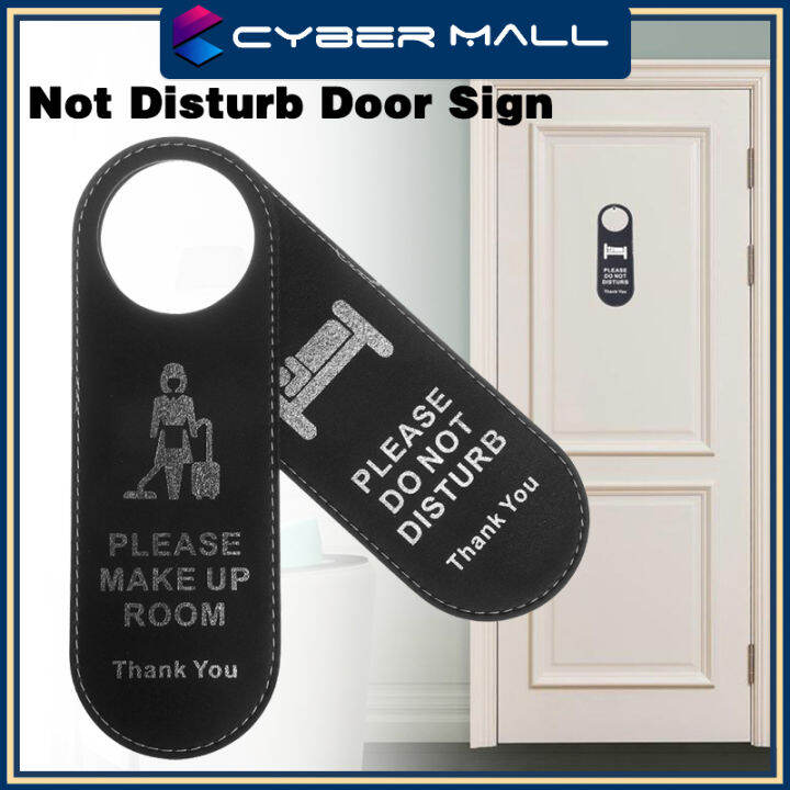 Not Disturb Door Sign Club Hotel Leather Door Sign Request Cleaning ...