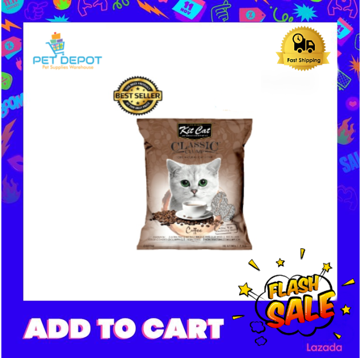 KIT CAT CLASSIC CLUMP COFFEE SCENT 10L Lazada PH