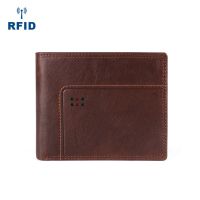 [COD] Mens short leather multi-card clutch bag classic business mens wholesale