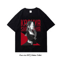 Kaguya Love Is War ญี่ปุ่นอะนิเมะ TShirt ผู้ชายกราฟิกฤดูร้อน TShirt Casual ขนาดใหญ่ Tshirt Streetwear Top Tee ชาย O-Neck Tshirt คุณภาพสูงผู้ชายเสื้อยืด