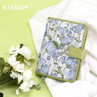 Kinbor Hand Book Weekly Zipper Embroidery Notebook Literary Creative Exquisite Self-filling Schedule Plan Diary Stationery