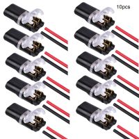 10Pcs 2 Pin Way Plug Wire Cable Snap Connectors Waterproof Electric Wire Double-Wire Plug-In Connector With Locking Buckle