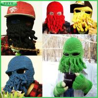 YUYU Fashion Face Winter Squid Cap Crochet Knit Mustache Beanie Warmer Hat