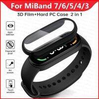 2in1 Case Screen Protector For Xiaomi Mi Band 7 6 5 4 3 Case+Film Full Coverage Protective Cover For Miband 6 7 band 5 4 3 NFC Wall Stickers Decals