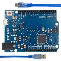 กระดานบอร์ดพัฒนา R3 Leonardo สาย Usb Atmega32u4สำหรับ Arduino