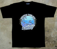 Saltwater Dreaming 100% Cotton T-Shirt-Surfing Thailand Fashion Tee Shirt-Black