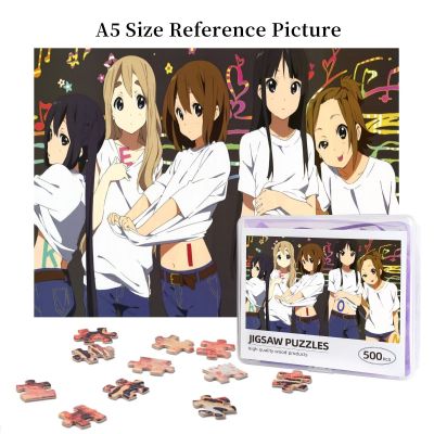 K-on (7) Wooden Jigsaw Puzzle 500 Pieces Educational Toy Painting Art Decor Decompression toys 500pcs
