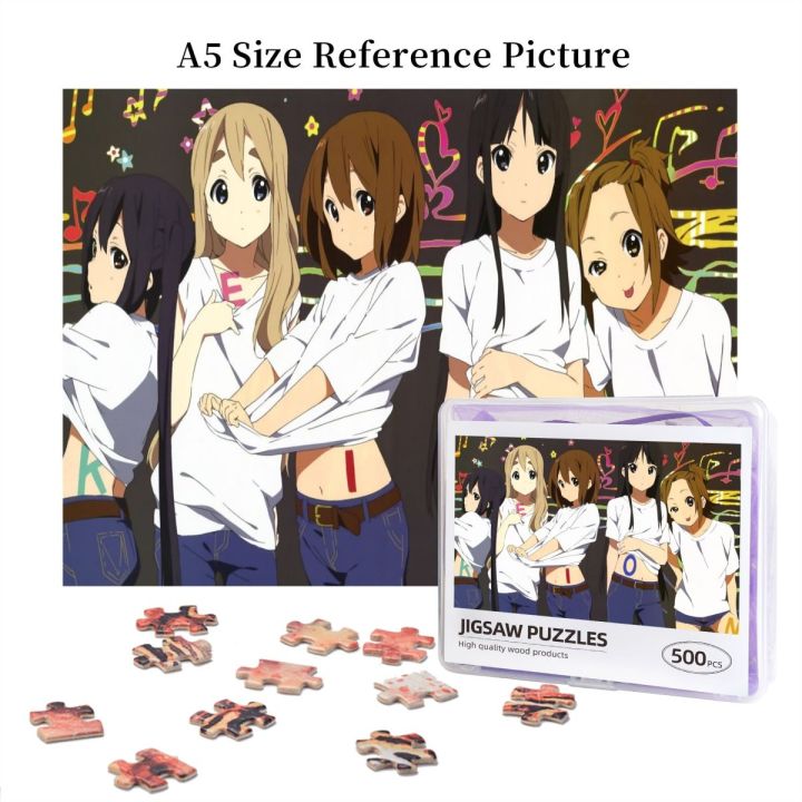 k-on-7-wooden-jigsaw-puzzle-500-pieces-educational-toy-painting-art-decor-decompression-toys-500pcs