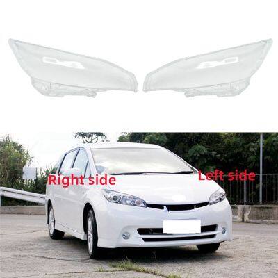 Car Headlight Shell Lamp Shade Transparent Lens Cover Headlight Cover for Toyota Wish 2009-2015