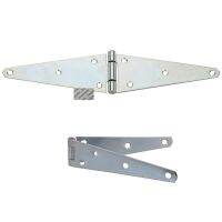 2Pcs/Lot 4" 5" 6" 8" 10" 12" Steel Heavy Strap Hinge in Zinc plated