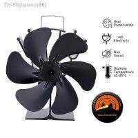 ✟❦¤ hanmu56 Calor Powered Lareira Fan 6-Blade Fogão Log queimador de madeira silencioso sem bateria Casa Inverno Quente Eficiente Distribuição