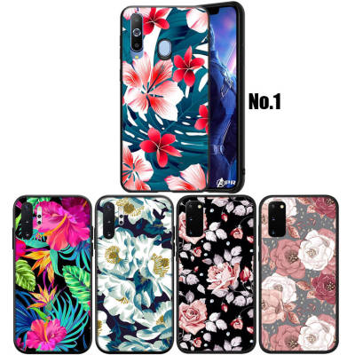 WA84 Trend Colorful Flower อ่อนนุ่ม Fashion ซิลิโคน Trend Phone เคสโทรศัพท์ ปก หรับ Samsung Galaxy Note 10 9 8 S7 S8 S9 S10 S10e Plus Lite