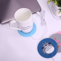 Cartoon Silicone USB Charging Heating Coaster Creative PVC Coffee Coaster Heat Insulation Moisture-Proof Coaster Placemat