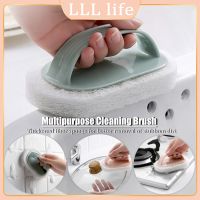 Cleaning Brush With Handle Kitchen Sponge Wipe Thickening Bathroom Tile Glass Cleaning Sponge Household Ceramic Cleaning Tools Shoes Accessories