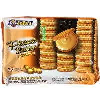 Julies จูลี่ส์ บิสกิตเนยถั่ว ขนาด 15กรัม/ชิ้น กล่องละ12ชิ้น Peanut Butter