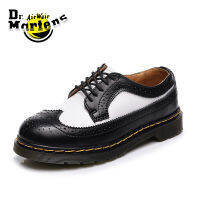 Dr.Martens 3989 5-Hole บล็อกหนังแท้แกะสลักรองเท้าชุดหนังเรียบ Oxford รองเท้าขนาด35-46