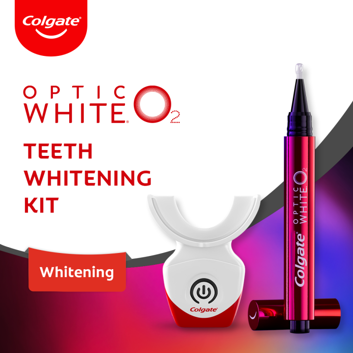 COLGATE Optic White O2 Teeth Whitening Kit | Lazada PH