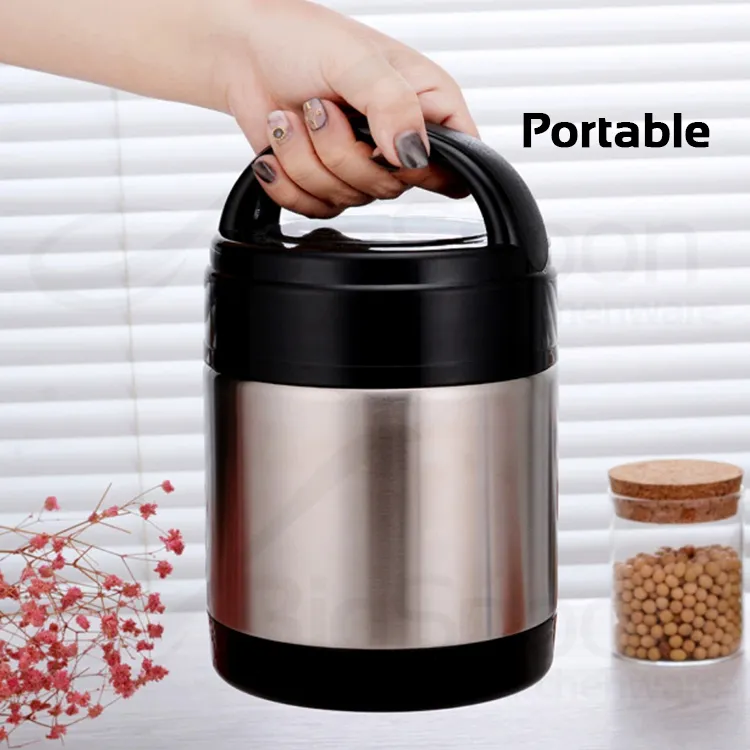 BIGSPOON 2-Layer Keep Warm Lunch Box Thermos Lunch Container Insulated Food  Flask Bekas Makanan Tahan