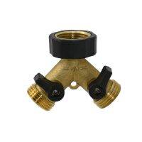 Brass Female 3/4 to 3/4 male 2 way tap water splitter garden tap Y connectors Irrigation valve Hose Pipe connector adapter 1pcs