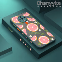 เคส Chenyyka สำหรับ Tecno Spark 6 KE7เคสโทรศัพท์ลายการ์ตูนส้มบางแข็งกันกระแทกเคสขอบสี่เหลี่ยมซิลิโคนนิ่มคลุมทั้งหมดเคสป้องกันเลนส์กล้อง