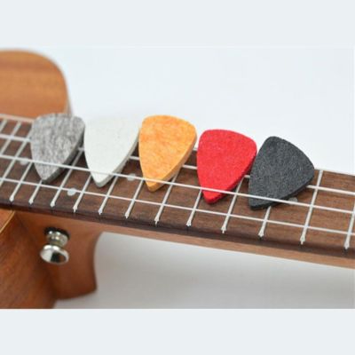 5pcs/lot Ukulele Pick Colorful Soft Felt Plectrum Mediator Special-shaped Felt Pad Picks Guitar Musical Instrument Accessories Guitar Bass Accessories