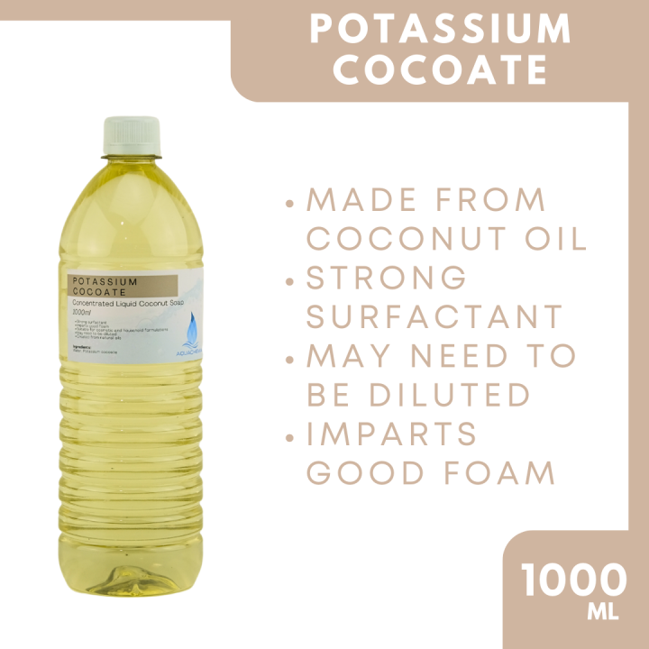 Potassium Cocoate (Pure Concentrated Coconut Castile Soap) 1000mL