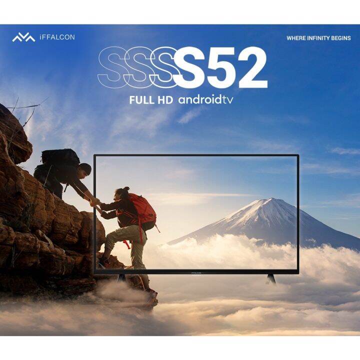 【Authentic】 ☊ iFFALCON 40 Inch FHD SMART TV 40S52 Control ANDROID 11