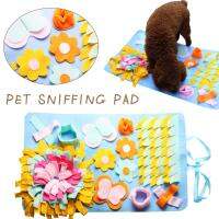 【Danqing family】สัตว์เลี้ยงสุนัข Snuffle เสื่อ Nosework Pad ให้อาหารเสื่อล้างทำความสะอาดได้สัตว์เลี้ยงดมกลิ่นการฝึกอบรมผ้าห่มแผ่นขนแกะที่ถอดออกได้สำหรับสุนัขลูกสุนัข