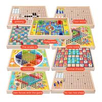 7 in 1 Chess Game Set Travel Friendly Family Board Game Set 7 in 1/9 in 1 Compact Design Board Travel Game for Road Trip Travel Camping supple