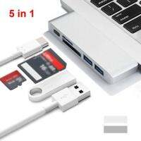 อลูมิเนียมประเภท - C USB 3.0 โปร HUB อะแด็ปเตอร์สำหรับ SD TF เครื่องอ่านการ์ดพอร์ตชาร์จสมุดบันทึกตัวแปลง, HUB PD USB อินเทอร์เฟซ 5 ใน 1 ประเภท C USB C สำหรับแล็ปท็อป