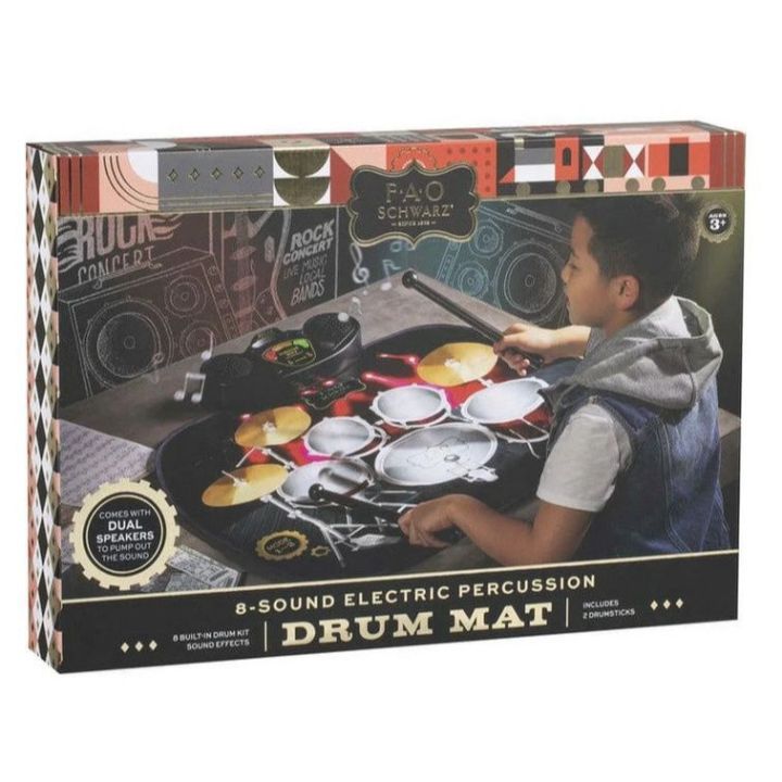 Fao Schwarz Tabletop Drum Set Mat