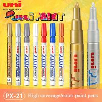 1 Pcs UNI Paint Pen PX-21 Tire Pen Wedding Signature Pen Touch Up Pen Waterproof Graffiti Pen Will Not Fade Permanent Marker Pens