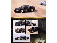 S13ซิลเวีย V1-จรวดแพนเด็มกระต่ายสีดำ-อินโน1:64รถโมเดล Diecast คอลเลกชันลิมิเต็ดอิดิชั่น