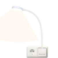 Dimmable Plug In LED Wall Light Swing Arm Bedside Night Lamp 4W Neutral White Lighting 4000K Non Remote Controlled Version